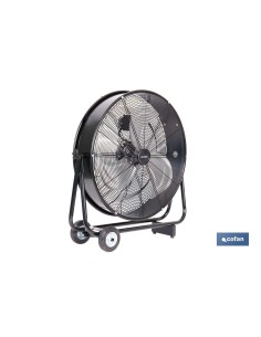 VENTILADOR INDUSTRIAL DE SUELO CON 3 VELOCIDADES Ø75 CM 200 W 2
