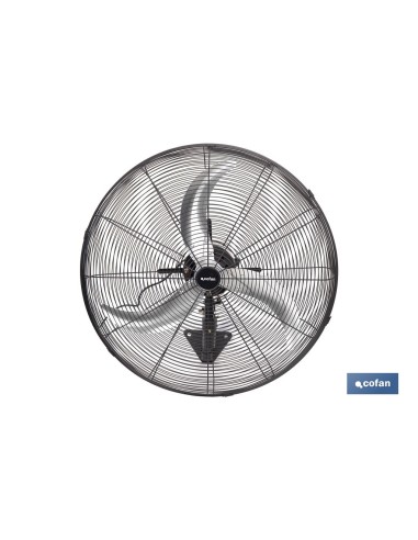 VENTILADOR INDUSTRIAL DE PARED OSCILANTE CON 3 VELOCIDADES Ø65 CM 200 W