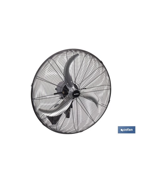VENTILADOR INDUSTRIAL DE PARED OSCILANTE CON 3 VELOCIDADES Ø65 CM 200 W