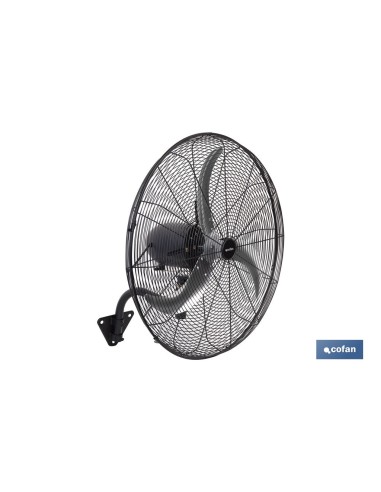 VENTILADOR INDUSTRIAL DE PARED OSCILANTE CON 3 VELOCIDADES Ø65 CM 200 W