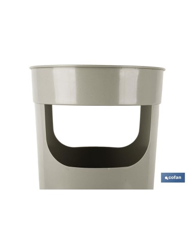 PARAGÜERO DE POLIPROPILENO DE COLOR GRIS CLARO 27 X 20,6 X 45 CM venta unitaria