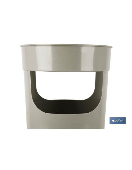PARAGÜERO DE POLIPROPILENO DE COLOR GRIS CLARO 27 X 20,6 X 45 CM venta unitaria