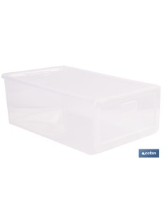 ZAPATERO APILABLE TRANSPARENTE 35,5 X 24,5 X 13,5 CM