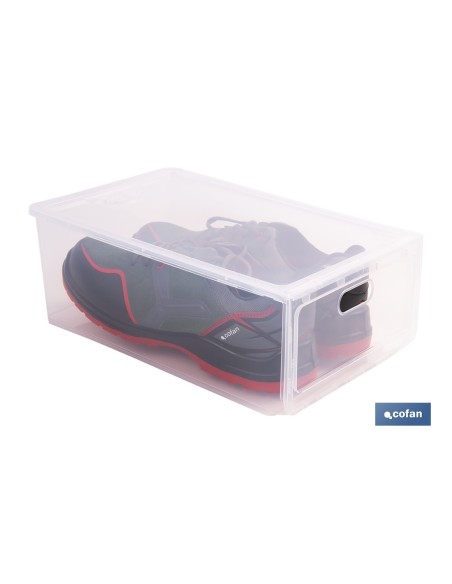ZAPATERO APILABLE TRANSPARENTE 35,5 X 24,5 X 13,5 CM