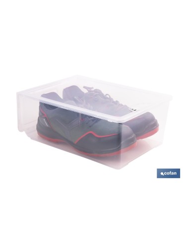 ZAPATERO APILABLE TRANSPARENTE 35,5 X 24,5 X 13,5 CM