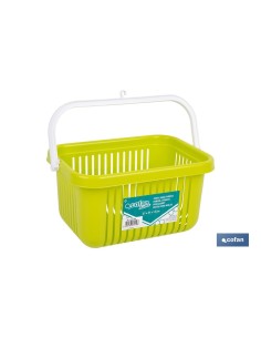 CESTA PARA PINZAS VERDE LIMA 27 X 21 X 14 CM