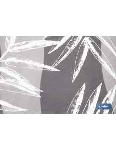 FUNDA ACOLCHADA PARA TABLA DE PLANCHAR 135 X 53 CM RAMAS GRIS BITONAL 2