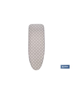 FUNDA ACOLCHADA PARA TABLA DE PLANCHAR 135 X 53 CM LUNARES