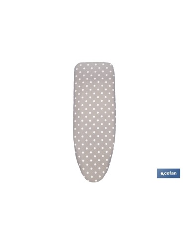 FUNDA ACOLCHADA PARA TABLA DE PLANCHAR 135 X 53 CM LUNARES