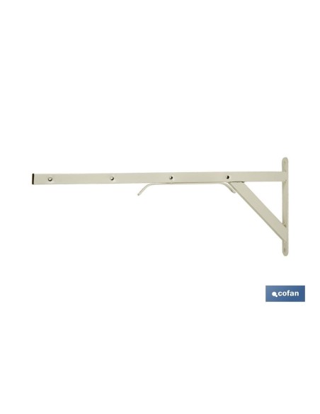 TENDEDERO BLANCO DE ESCUADRA PARA PARED 50 X 20 CM