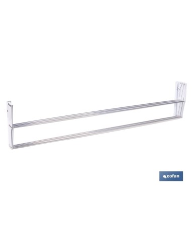 TENDEDERO EXTENSIBLE PARA PARED EN ALUMINIO LACADO 100 CM