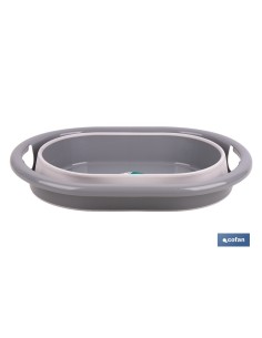 BARREÑO PLEGABLE GRIS/BLANCO 18 L 2