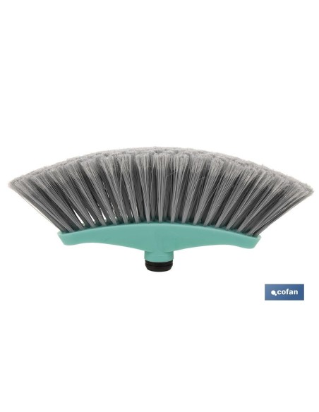 CEPILLO DE BARRER DOMÉSTICO TURQUESA/GRIS 34 X 8 X 15 CM