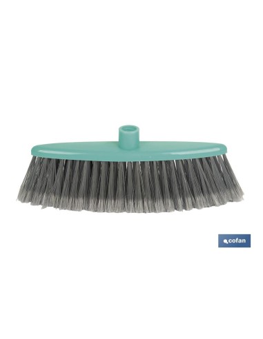 CEPILLO DE BARRER PLUMADO VERDE AGUA 37 X 8.5 X 9 (12) CM