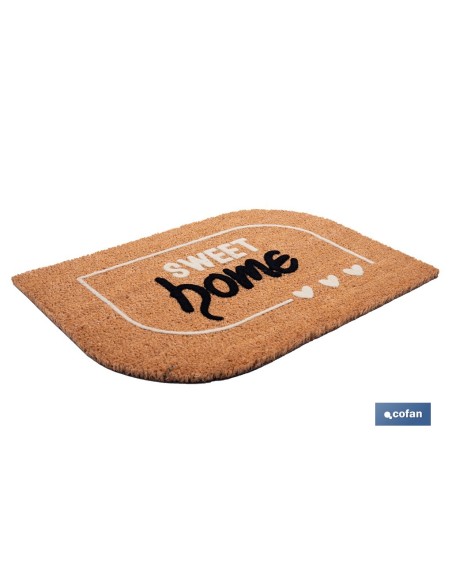 FELPUDO INTERIOR COCO FLOQUEADO 40X60X1,50 CM (SWEET HOME)