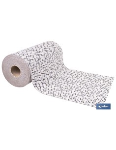 ROLLO DE ALFOMBRA EN MOSAICOS VANGUARDISTA 50% ALGODÓN 50% POLIÉSTER 50 CM X 15 M