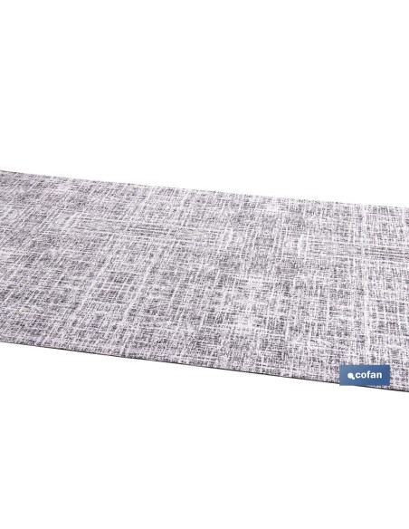 ROLLO DE ALFOMBRA JASPEADA GRIS MARENGO 50% ALGODÓN 50% POLIÉSTER 50 CM X 15 M