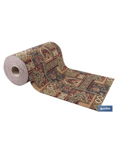 ROLLO DE ALFOMBRA DISEÑO EGIPCIO 50% ALGODÓN 50% POLIÉSTER 50 CM X 15 M
