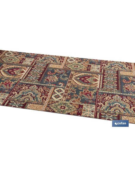 ROLLO DE ALFOMBRA DISEÑO EGIPCIO 50% ALGODÓN 50% POLIÉSTER 50 CM X 15 M