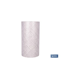 ROLLO DE ALFOMBRA VINÍLICA CON EFECTO JASPEADO GRIS CLARO 84% VINILO 16% POLIÉSTER 52 CM X 20 M 2