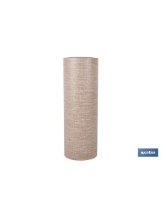 ROLLO DE ALFOMBRA VINÍLICA CON EFECTO JASPEADO BEIGE 84% VINILO 16% POLIÉSTER 52 CM X 20 M 2