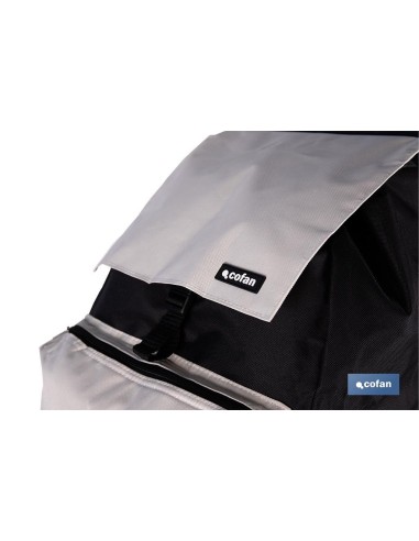 CARRO DE LA COMPRA NEGRO Y BEIGE PLEGABLE DE ALUMINIO CON 2 RUEDAS GRANDES 43 L