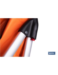 CARRO DE LA COMPRA NARANJA Y NEGRO ABATIBLE DE ALUMINIO CON 6 RUEDAS GIRATORIAS 53 L 2