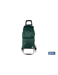 CARRO DE LA COMPRA VERDE PLEGABLE DE HIERRO CON 6 RUEDAS SUBE ESCALERAS 42 L 2