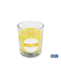 VELA AROMÁTICA DE CITRONELA EN VASO TRANSPARENTE 120 G 2