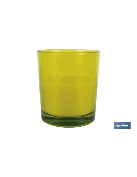 VELA AROMÁTICA DE CITRONELA VASO DECORADO 200 G