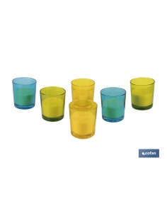 VELA AROMÁTICA DE CITRONELA VASO DECORADO 200 G