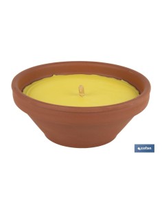 VELA AROMÁTICA DE CITRONELA RECIPIENTE TERRACOTA 300 G