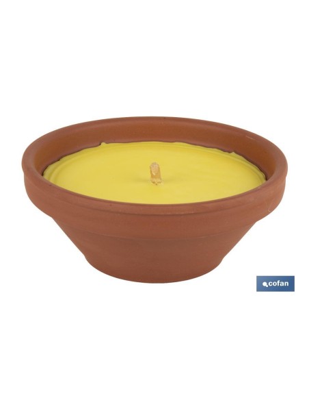 VELA AROMÁTICA DE CITRONELA RECIPIENTE TERRACOTA 300 G