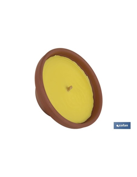 VELA AROMÁTICA DE CITRONELA RECIPIENTE TERRACOTA 300 G