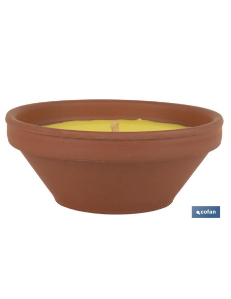 VELA AROMÁTICA DE CITRONELA RECIPIENTE TERRACOTA 300 G