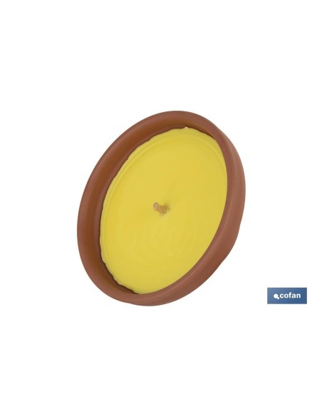 VELA AROMÁTICA DE CITRONELA RECIPIENTE TERRACOTA 300 G