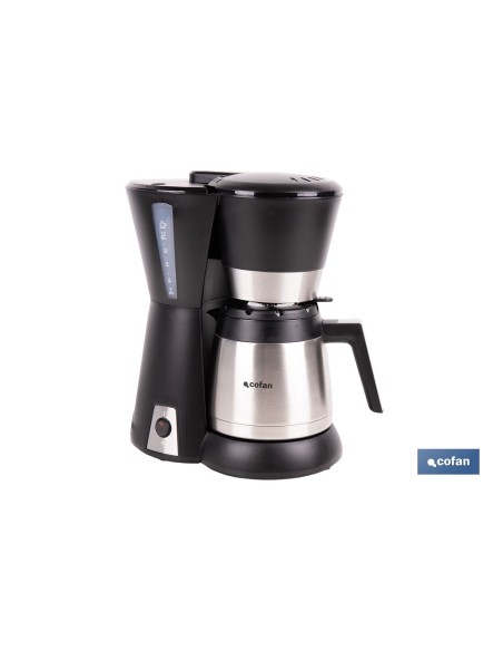 CAFETERA ELÉCTRICA DE GOTEO CON JARRA TERMO 800 W 12 TAZAS 1,2 L