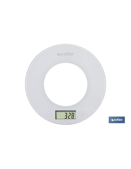 BÁSCULA DE COCINA DIGITAL CON CUENCO DE CAPACIDAD 3,8 L 10 KILOS Ø25,5 X 14 CM