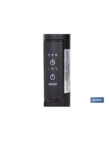 TOALLERO ELÉCTRICO NEGRO 80 W 68 X 53 X 10.5 CM IP44