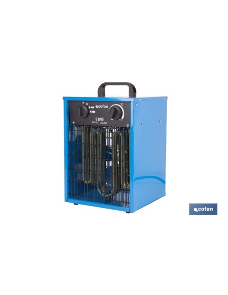 CALEFACTOR INDUSTRIAL DE 400 V TRIFÁSICO 30/2500/5000 W