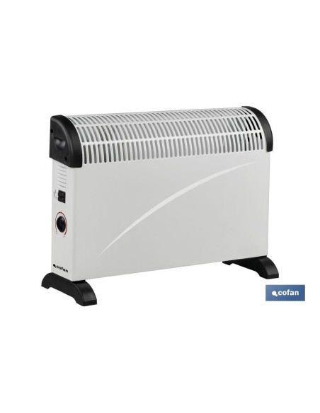 CONVECTOR CON TERMOSTATO REGULABLE 750/1250/2000 W
