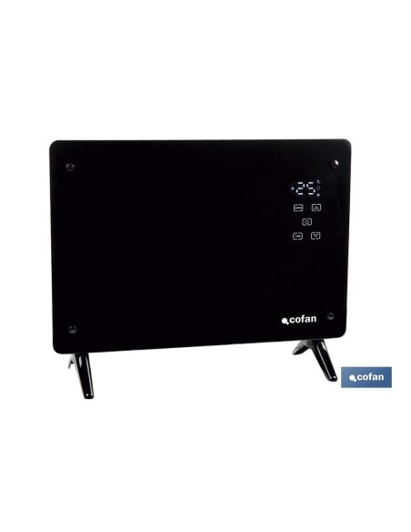 CONVECTOR DE PANEL DE VIDRIO PANTALLA LED 1500 W