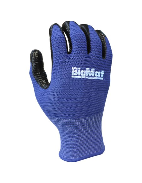 GUANTE BIGMAT PALMA NITRILO RUGOSO T.10