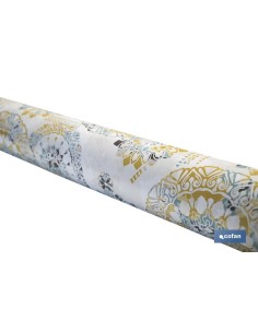 ROLLO DE MANTEL ANTIMANCHAS MOSAICO CÁLIDO 1,40 X 20 M