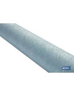 ROLLO DE MANTEL ANTIMANCHAS RESINADO TURQUESA 60 % ALGODÓN, 40 % POLIÉSTER 1,40 X 20 M