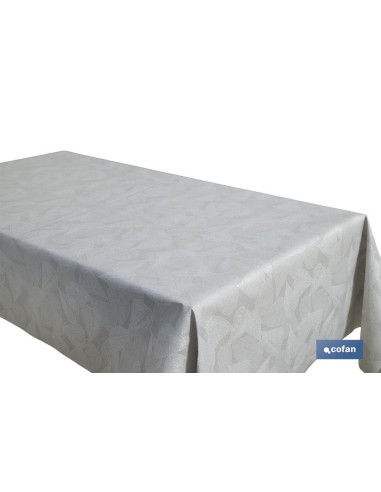 ROLLO DE MANTEL ANTIMANCHAS RESINADO FICUS 60 % ALGODÓN, 40 % POLIÉSTER 1,40 X 20 M