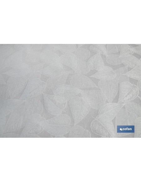 ROLLO DE MANTEL ANTIMANCHAS RESINADO FICUS 60 % ALGODÓN, 40 % POLIÉSTER 1,40 X 20 M