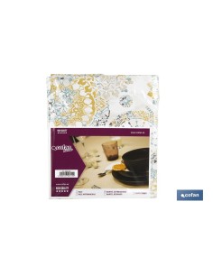 MANTEL ANTIMANCHAS MOSAICO CALIDO 1,40 X 2,50