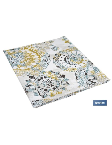 MANTEL ANTIMANCHAS MOSAICO CALIDO 1,40 X 3,00