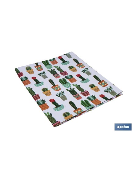 MANTEL ANTIMANCHAS CACTUS 1,40 X 2,00